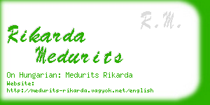 rikarda medurits business card